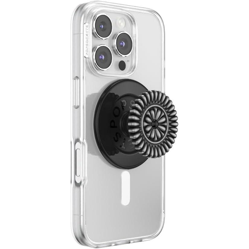 imagePopSockets Adhesive Phone Grip Holder Phone Stand Enamel Enamel Stamped BlackEnamel Stamped Black