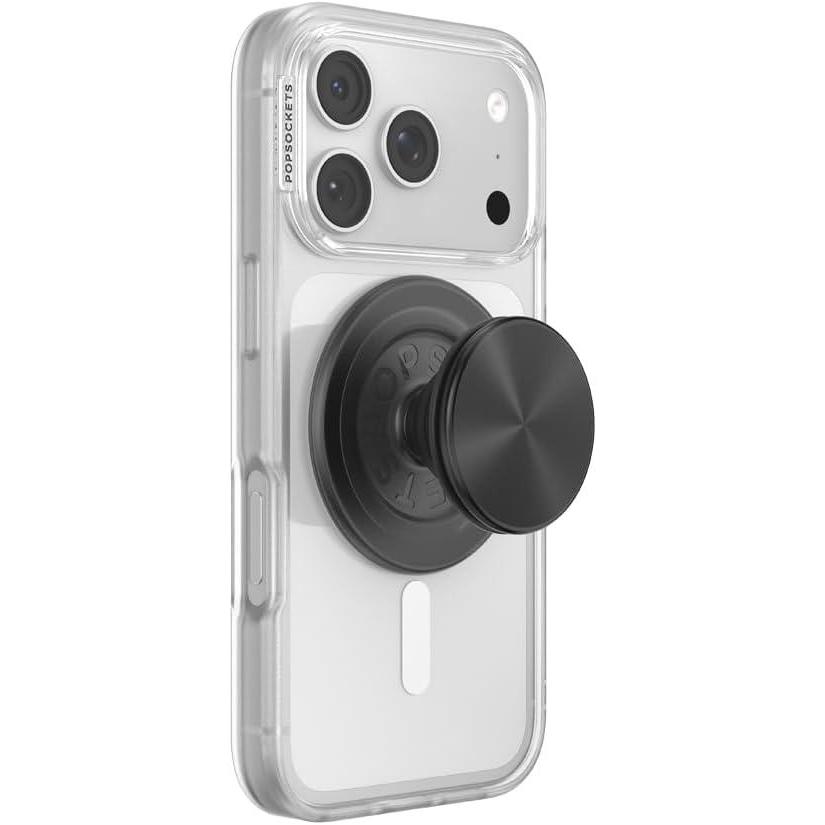 imagePopSockets Adhesive Phone Grip Holder Phone Stand Spinner Black Radial BackspinBlack Radial