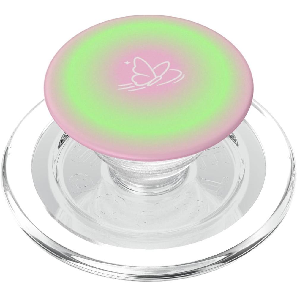 imagePopSockets Phone Grip Aura Butterfly PopSockets PopGrip for MagSafeMagnetic PopGrip
