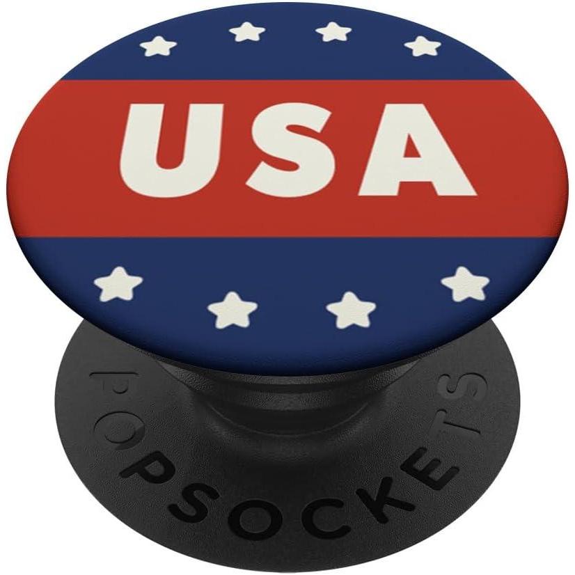 imagePopSockets Phone Grip USA Badge PopSockets PopGrip for MagSafeAdhesive PopGrip