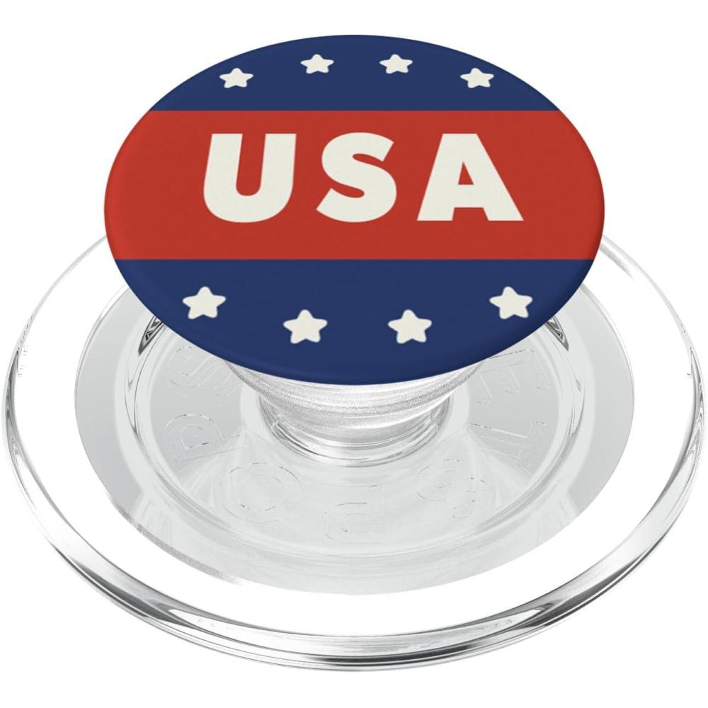 imagePopSockets Phone Grip USA Badge PopSockets PopGrip for MagSafeMagnetic PopGrip
