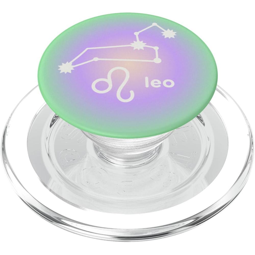 imagePopSockets Zodiac Phone Grip  Leo Zodiac Sign PopSockets PopGrip for MagSafeMagnetic PopGrip