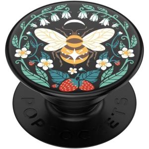 PopSockets Adhesive Phone Grip, Holder, Phone Stand, Enamel – Enamel Mariposa Bloom(Bee Boho)