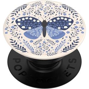 PopSockets Adhesive Phone Grip, Holder, Phone Stand, Enamel – Enamel Mariposa Bloom(Boho Butterfly)