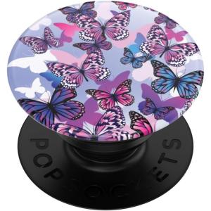 PopSockets Adhesive Phone Grip, Holder, Phone Stand, Enamel – Enamel Mariposa Bloom(Flutterby)