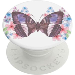 PopSockets Adhesive Phone Grip, Holder, Phone Stand, Enamel – Enamel Mariposa Bloom(So Fly)