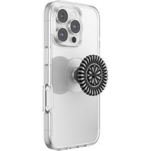 PopSockets Adhesive Phone Grip, Holder, Phone Stand, Enamel – Enamel Stamped Black(Enamel Stamped Black Adhesive)