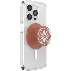 PopSockets Adhesive Phone Grip, Holder, Phone Stand, Enamel – Enamel Stamped Black(Glazed Terracotta)