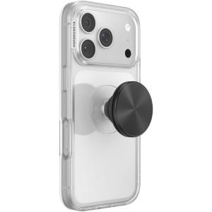 PopSockets Adhesive Phone Grip, Holder, Phone Stand, Spinner – Black Radial Backspin(Black Radial Adhesive)