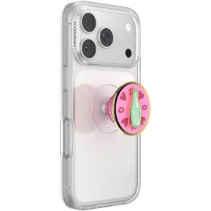 PopSockets Adhesive Phone Grip, Holder, Phone Stand, Spinner – Black Radial Backspin(Spin the Bottle)
