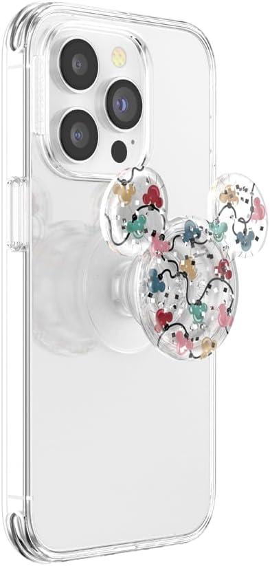 imagePopSockets Phone Grip with Expanding Kickstand Adhesive Grip Disney Classics 80s MickeyHoliday Lights