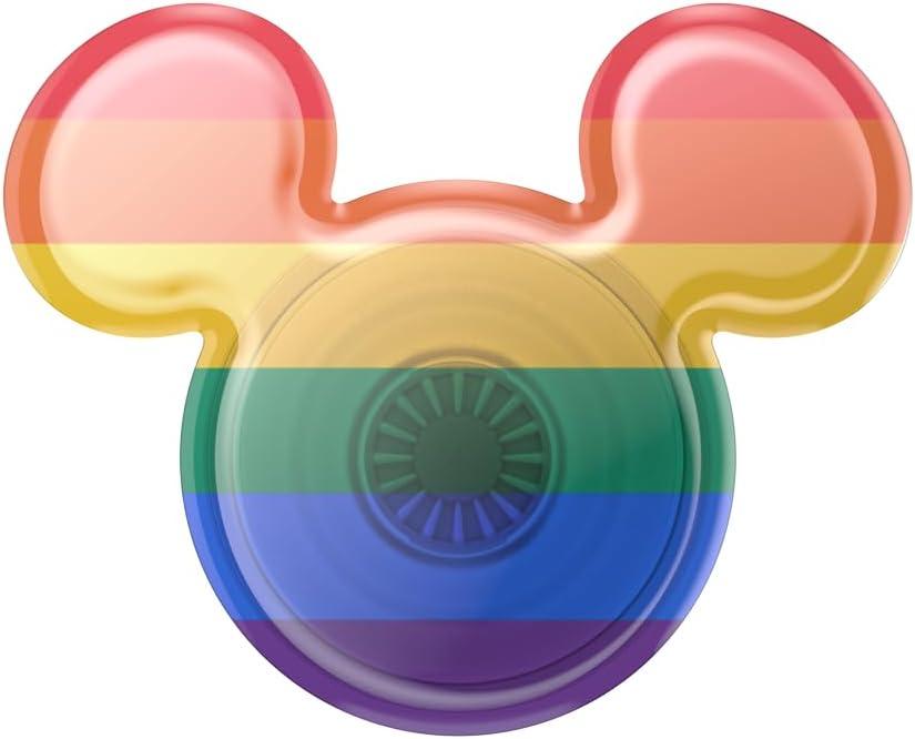 imagePopSockets Phone Grip with Expanding Kickstand Adhesive Grip Disney Classics 80s MickeyRainbow Pride