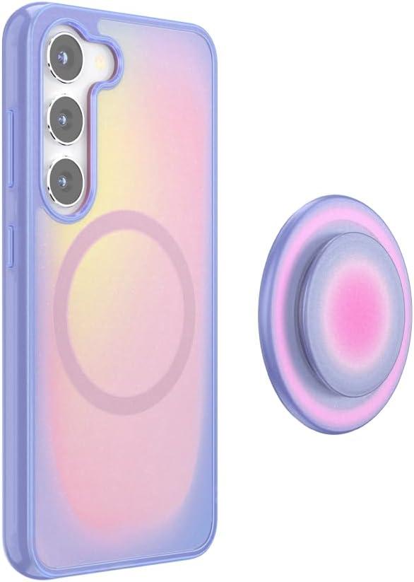 imagePopSockets Samsung Galaxy S26 Phone Case Compatible with MagSafe Purple AuraAura