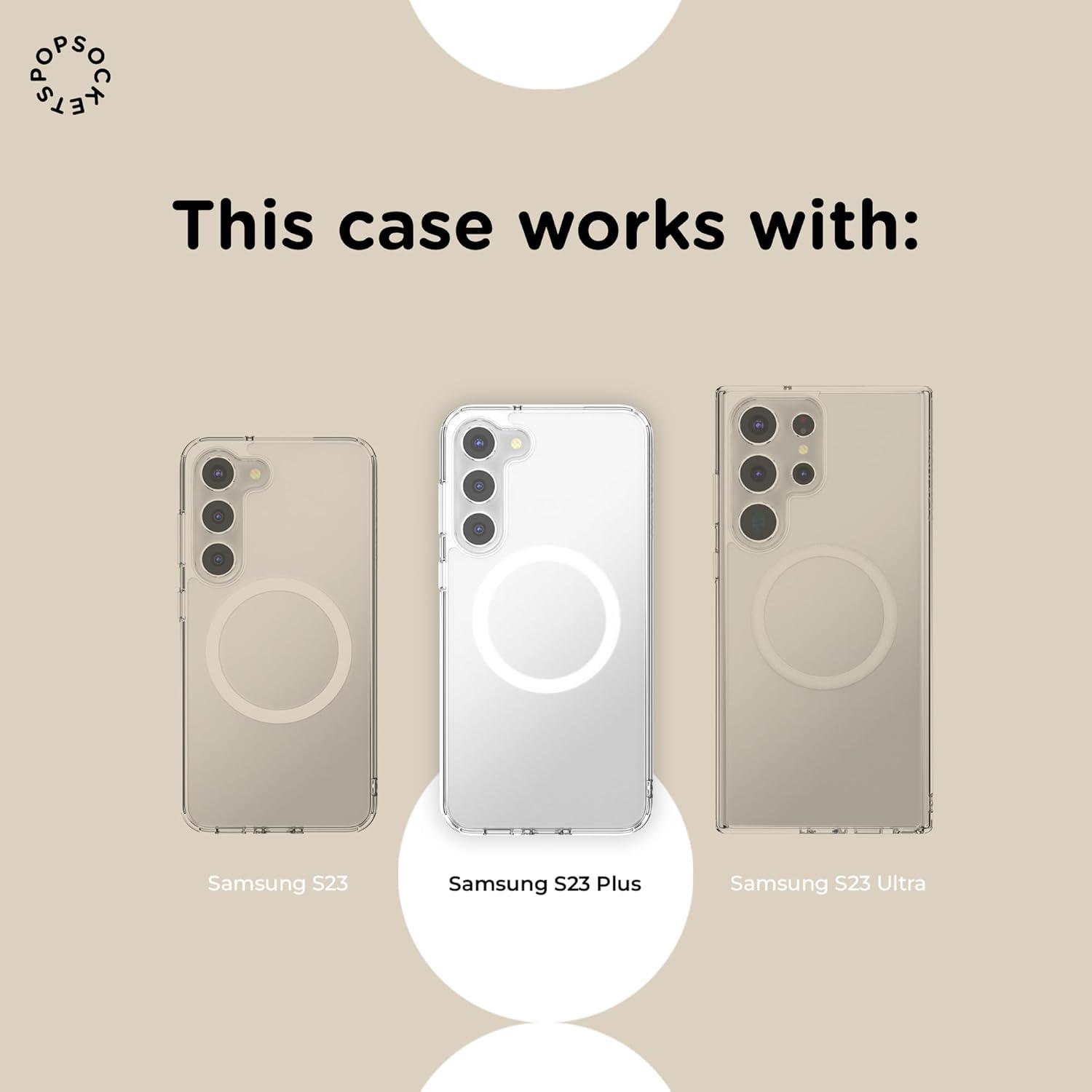 imagePopSockets Samsung Galaxy S26 Phone Case Compatible with MagSafe Purple AuraAura