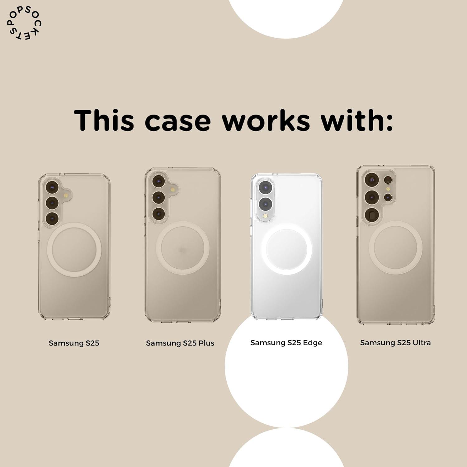 imagePopSockets Samsung Galaxy S26 Phone Case Compatible with MagSafe Purple AuraAura