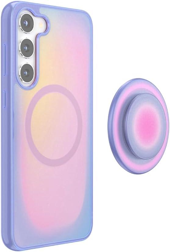 imagePopSockets Samsung Galaxy S26 Phone Case Compatible with MagSafe Purple AuraAura