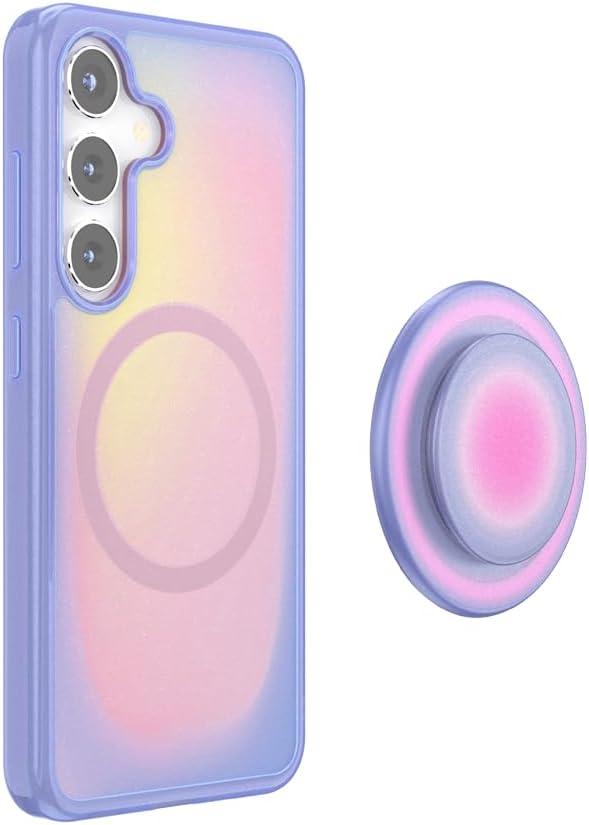 imagePopSockets Samsung Galaxy S26 Phone Case Compatible with MagSafe Purple AuraAura