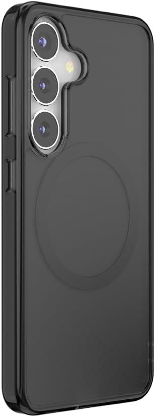 imagePopSockets Samsung Galaxy S26 Phone Case Compatible with MagSafe Purple AuraBlack Transluscent