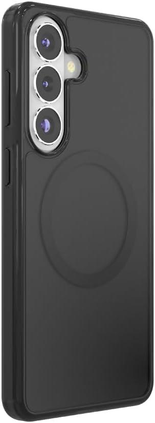 imagePopSockets Samsung Galaxy S26 Phone Case Compatible with MagSafe Purple AuraBlack Transluscent
