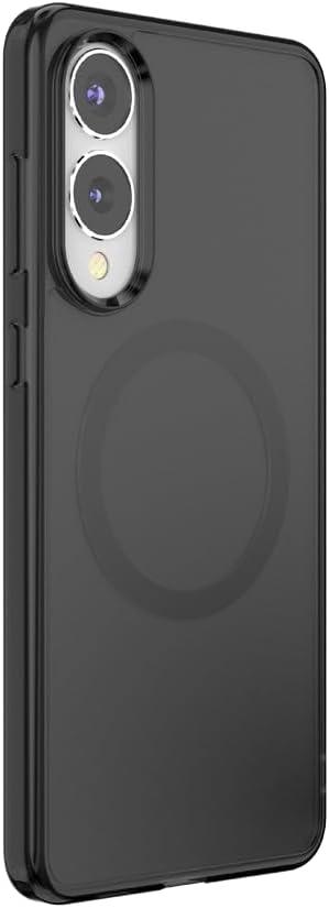 imagePopSockets Samsung Galaxy S26 Phone Case Compatible with MagSafe Purple AuraBlack Transluscent