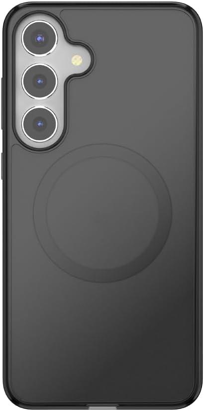 imagePopSockets Samsung Galaxy S26 Phone Case Compatible with MagSafe Purple AuraBlack Transluscent