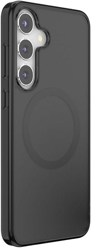 imagePopSockets Samsung Galaxy S26 Phone Case Compatible with MagSafe Purple AuraBlack Transluscent
