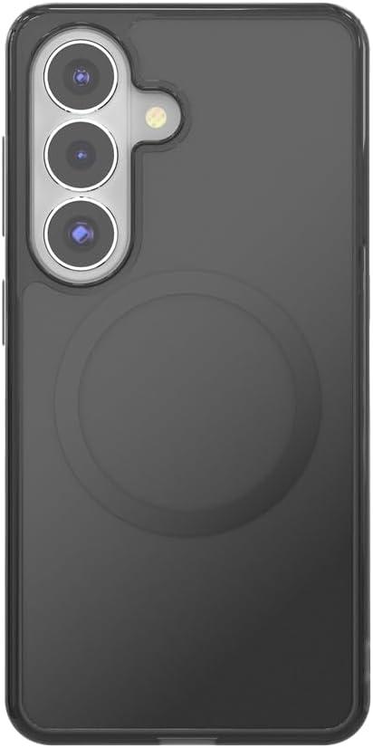 imagePopSockets Samsung Galaxy S26 Phone Case Compatible with MagSafe Purple AuraBlack Transluscent
