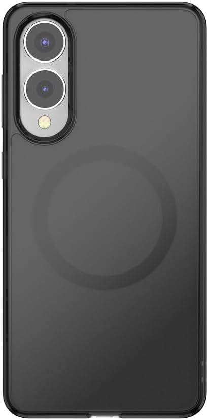 imagePopSockets Samsung Galaxy S26 Phone Case Compatible with MagSafe Purple AuraBlack Transluscent