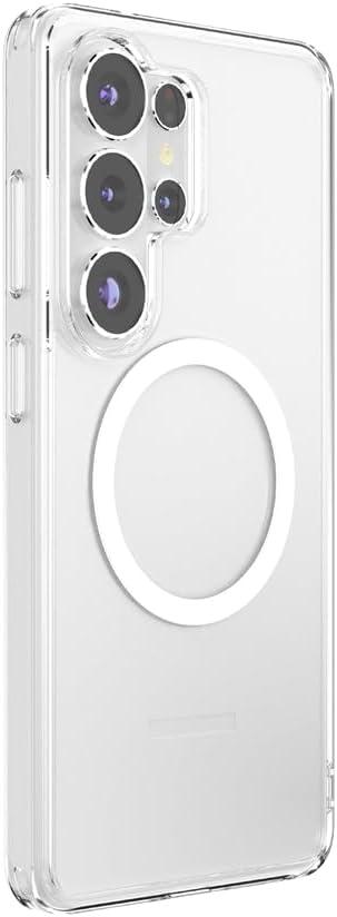 imagePopSockets Samsung Galaxy S26 Phone Case Compatible with MagSafe Purple AuraClear