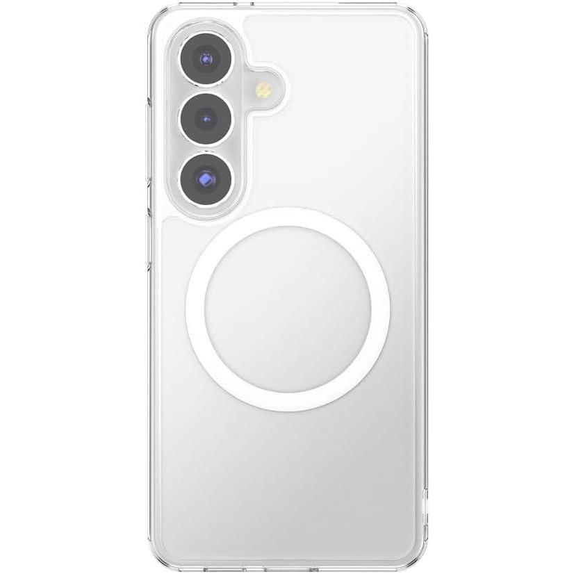 imagePopSockets Samsung Galaxy S26 Phone Case Compatible with MagSafe Purple AuraClear
