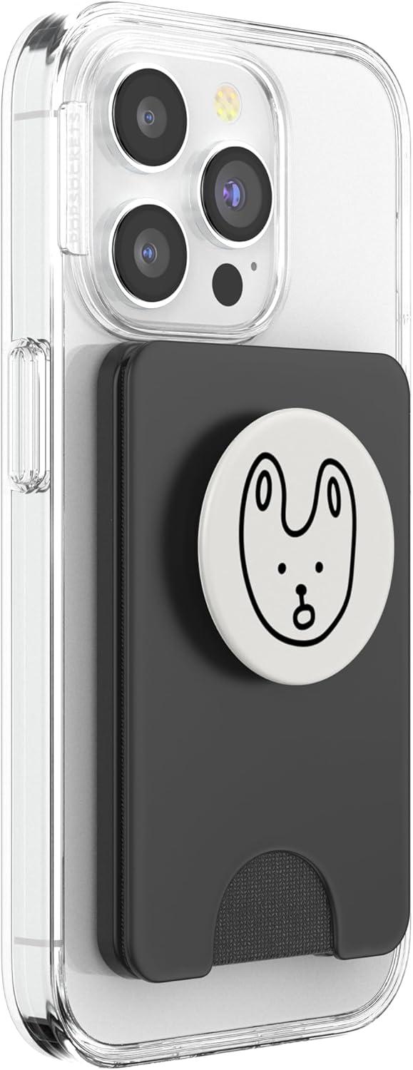 imagePopSockets Dog Phone Grip Cartoon Doggy PopSockets PopGrip for MagSafeMagnetic PopWallet