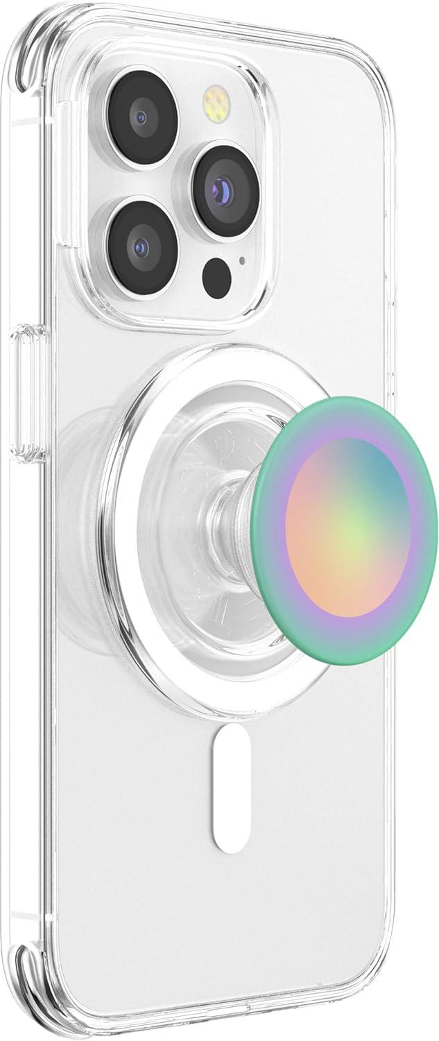 imagePopSockets Phone Grip Green Aura PopSockets PopGrip for MagSafeMagnetic PopGrip