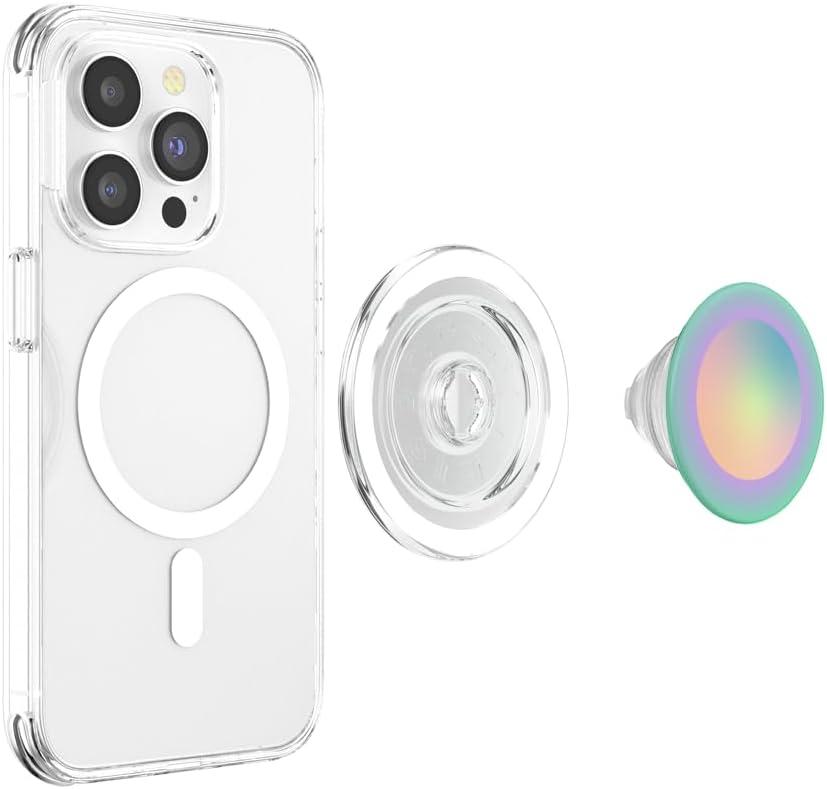 imagePopSockets Phone Grip Green Aura PopSockets PopGrip for MagSafeMagnetic PopGrip