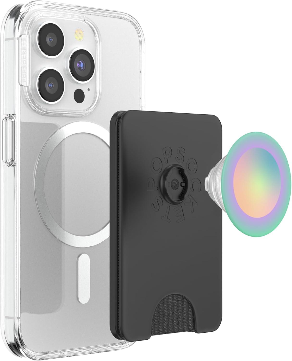imagePopSockets Phone Grip Green Aura PopSockets PopGrip for MagSafeMagnetic PopWallet