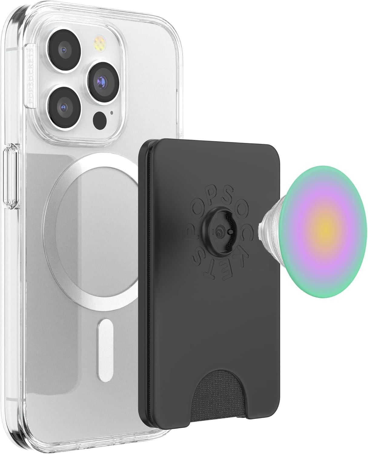 imagePopSockets Phone Grip Vibrant Aura PopSockets PopGrip for MagSafeMagnetic PopWallet