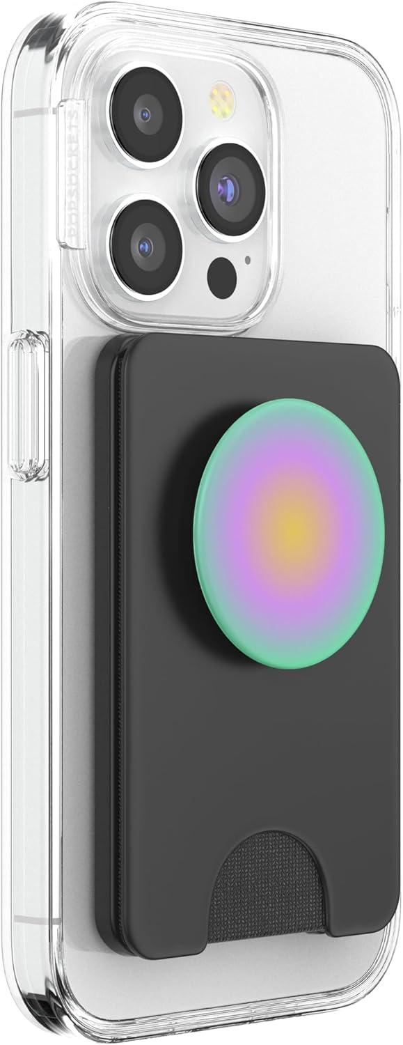 imagePopSockets Phone Grip Vibrant Aura PopSockets PopGrip for MagSafeMagnetic PopWallet
