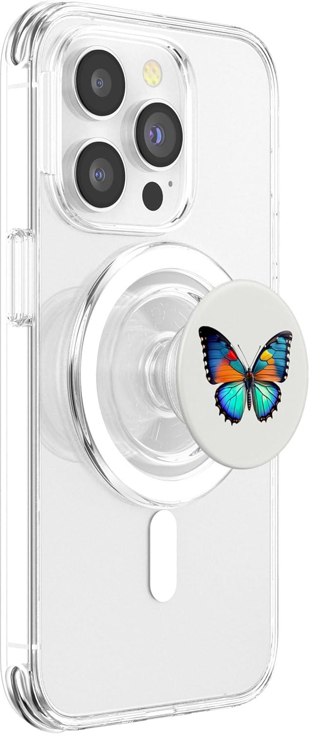 imagePopSockets Phone Grip Butterfly Vibrant Monarch PopSockets PopGrip for MagSafeMagnetic PopGrip