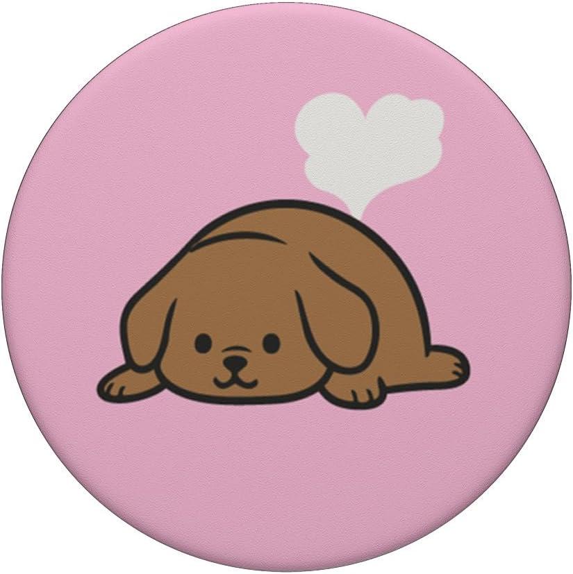 imagePopSockets Phone Grip Dog Sleeper Pupper PopSockets PopGrip for MagSafeAdhesive PopGrip