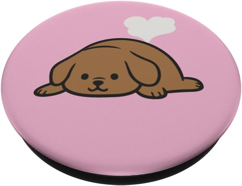 imagePopSockets Phone Grip Dog Sleeper Pupper PopSockets PopGrip for MagSafeAdhesive PopGrip