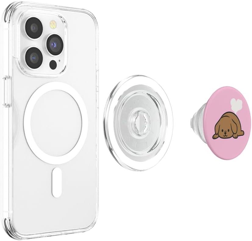 imagePopSockets Phone Grip Dog Sleeper Pupper PopSockets PopGrip for MagSafeMagnetic PopGrip