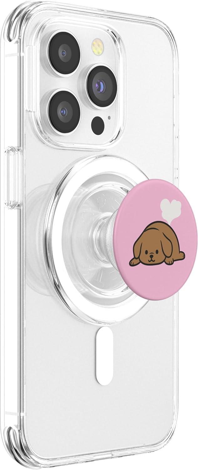 imagePopSockets Phone Grip Dog Sleeper Pupper PopSockets PopGrip for MagSafeMagnetic PopGrip