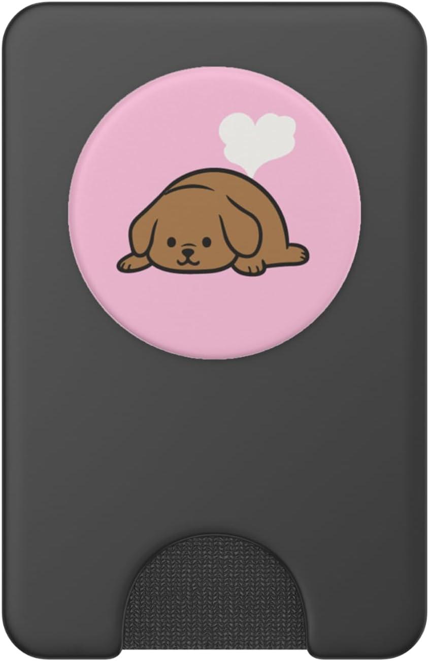 imagePopSockets Phone Grip Dog Sleeper Pupper PopSockets PopGrip for MagSafeMagnetic PopWallet