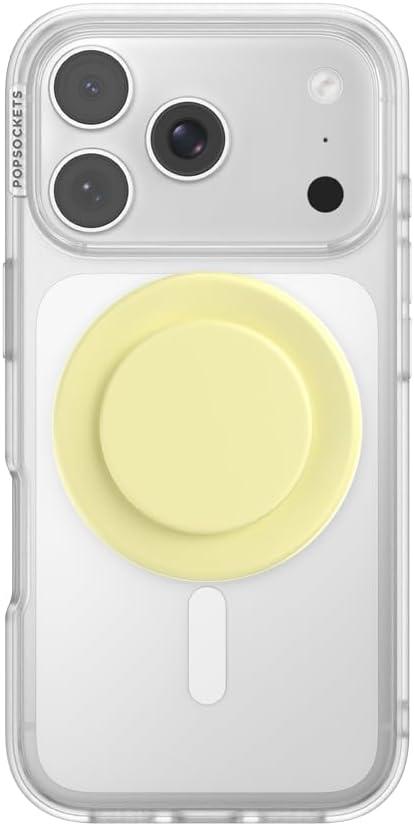 imagePopSockets Phone Grip for MagSafe Magnetic Holder Phone Stand Yellow Butter Yellow