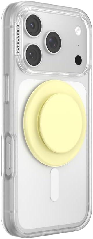 imagePopSockets Phone Grip for MagSafe Magnetic Holder Phone Stand Yellow Butter Yellow