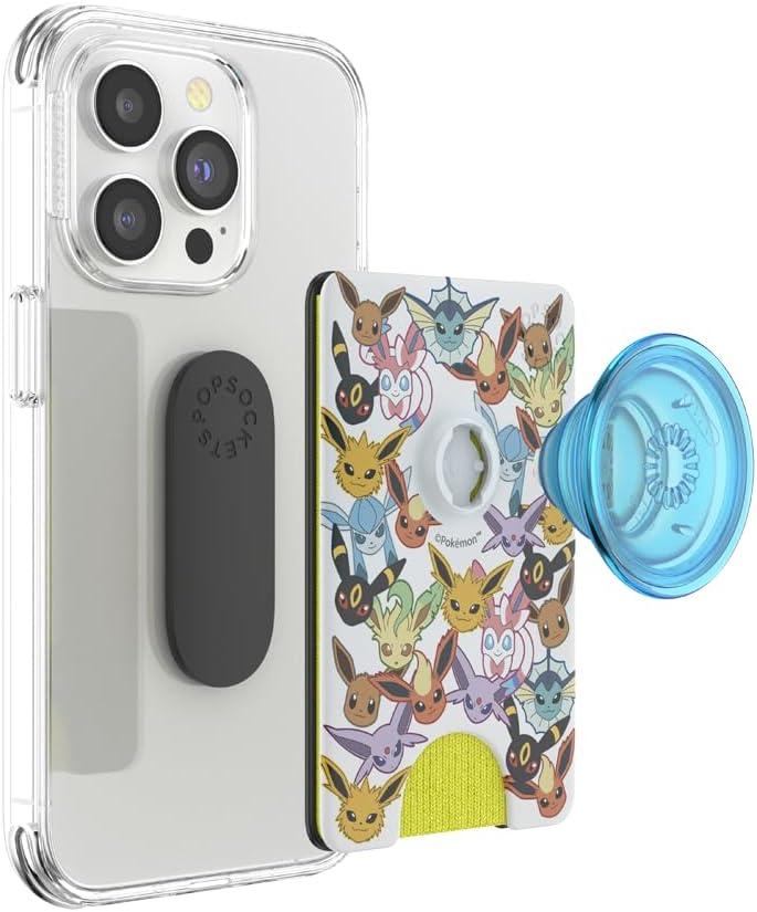 imagePopSockets Phone Wallet for MagSafe Phone Card Holder with Grip Pokemon Gengar Dream EaterEevee Evolution