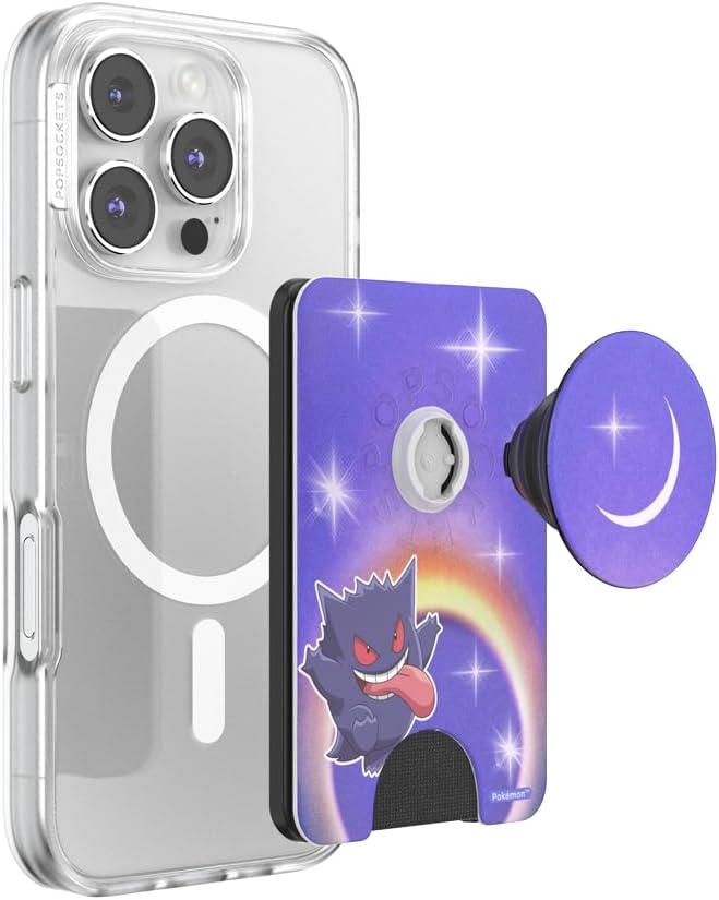 imagePopSockets Phone Wallet for MagSafe Phone Card Holder with Grip Pokemon Gengar Dream EaterGengar Dream Eater