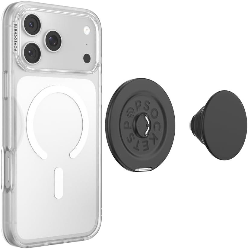 imagePopSockets Round Magnetic Base Only Compatible with PopSockets Tops KickOut BlackBlack