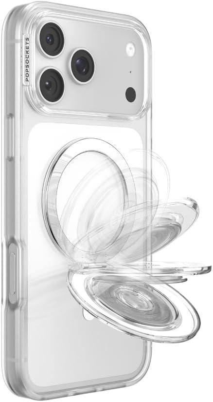 imagePopSockets Round Magnetic Base Only Compatible with PopSockets Tops KickOut BlackClear