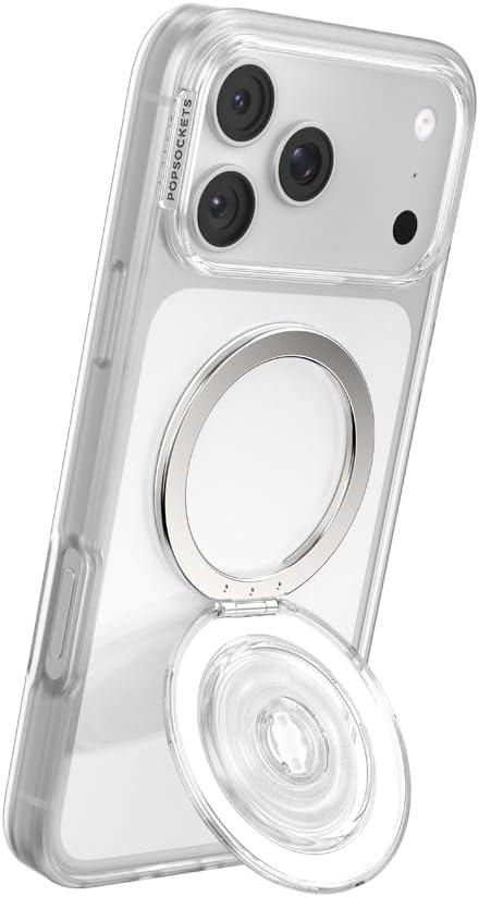 imagePopSockets Round Magnetic Base Only Compatible with PopSockets Tops KickOut BlackClear