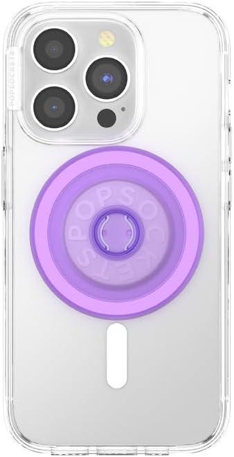 imagePopSockets Round Magnetic Base Only Compatible with PopSockets Tops KickOut BlackDusty Lavendar
